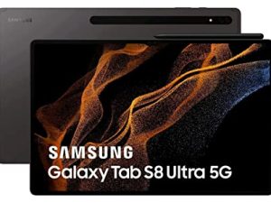 سامسونج جالاكسي تاب S8 الترا | Super AMOLED ، 120 هرتز ، شاشة HDR10 + 14.6 بوصة | 128 جيجابايت 8 جيجابايت رام | جرافيت