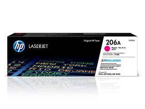 خرطوشة مسحوق حبر أصلية HP 206A أرجوانية | تعمل مع طابعات HP Color LaserJet Pro M255 و HP Color LaserJet Pro MFP M282 و M283 Series | W2113A