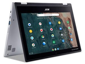 الكمبيوتر المحمول القابل للتحويل Acer Chromebook Spin 311 | انتل سيليرون N4000 | شاشة زجاجية Corning Gorilla مقاس 11.6 بوصة عالية الدقة | 4 جيجابايت LPDDR4 | 64 جيجابايت eMMC | Intel 802.11ac جيجابت WiFi 5 | Chrome OS | CP311-2H-C7QD