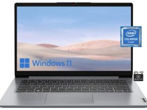 2022 Premium Lenovo Ideapad ، كمبيوتر محمول خفيف الوزن بشاشة 14 بوصة عالية الدقة ، معالج Intel Celeron N4020 ثنائي النواة (حتى 2.8 جيجاهرتز) ، ذاكرة وصول عشوائي 4 جيجابايت ، 64 جيجابايت eMMC ، واي فاي ، بلوتوث ، كاميرا ويب ، ساعات طويلة ، نافذة 11S + HubxcelAccessory