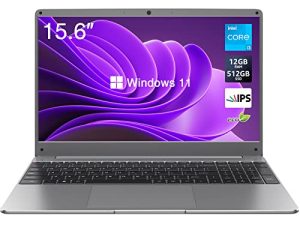 كمبيوتر محمول Windows 11 ، EcoHero 15.6 بوصة FHD (1920 × 1080) شاشة IPS ، Intel Core i3-5005U ، ذاكرة وصول عشوائي 12 جيجابايت وكمبيوتر محمول 512 جيجابايت SSD ، 2.4G / 5G WiFi ، BT4.2 و RJ45 ، نوع وظيفي كامل من النوع C ، رمادي فلكي