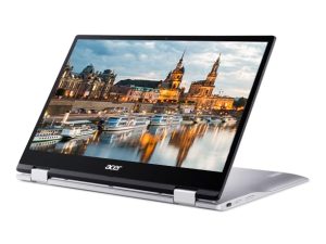 2022 Acer Convertible 2-in-1 Chromebook-13 inch Frameless FHD IPS Touchscreen ، معالج Qualcomm 8-Core ، 4GB DDR4 Ram ، 64GB eMMC SSD ، كاميرا ويب ، Chrome OS (مجدد) (فضي)
