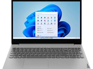 Lenovo IdeaPad 3i 15.6 "FHD Laptop، Core i3-1115G4 up to 4.10 GHz، 8GB DDR4 RAM، 256GB PCIe SSD، HDMI، USB، WiFi، Keypad، SD Card Reader، Webcam، FP Reader، Platinum Grey، Win 11