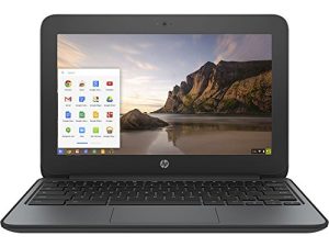 HP ChromeBook 11 G4 EE: 11.6 بوصة (1366 × 768) | إنتل سيليرون N2840 2.16 جيجاهيرتز | 16 جيجا بايت eMMC SSD | 4 جيجا رام | نظام تشغيل Chrome - أسود (تم تجديده)