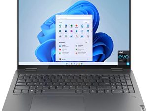 أحدث كمبيوتر محمول 2022 Lenovo Yoga 7i 2 في 1 16 بوصة 2.5K Touch Premium | Intel Core i5-1240P | لوحة مفاتيح بإضاءة خلفية | بصمة الإصبع | Windows 11 | مع مجموعة قلم ستايلس (رمادي ، ذاكرة وصول عشوائي 8 جيجا بايت | 256 جيجا بايت SSD)