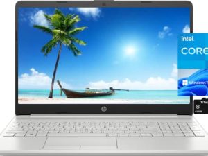 كمبيوتر محمول 2022 HP Notebook 15 ، شاشة عالية الدقة 15.6 بوصة ، معالج Intel Celeron N4120 ، ذاكرة DDR4 8 جيجا بايت ، 128 جيجا بايت SSD ، كاميرا ويب ، USB Type-C ، RJ-45 ، HDMI ، عمر بطارية طويل ، Windows 11 Home ، فضي