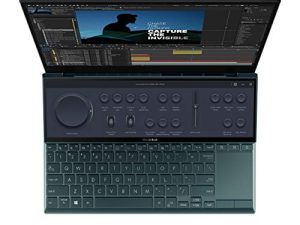 ASUS ZenBook Duo 14 UX482 14 ”FHD Touch Display، Intel Evo Platform، Core i5-1155G7، 8GB RAM، 512GB PCIe SSD، ScreenPad Plus، Windows 10 Home، Wifi 6E، Celestial Blue، UX482EAR-EB51T
