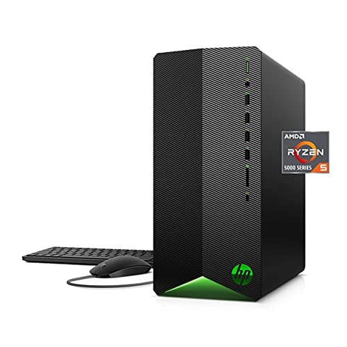 HP 2021 Newest Pavilion Gaming Desktop Computer، AMD 6-Core Ryzen 5 5600G Processor (Beat i7-8700، Upto 4.4GHz)، AMD Radeon RX5500 4 GB، 8GB RAM، 256GB PCIe NVMe SSD، Mouse and Keyboard، Win 10 Home HP 2021 Newest Pavilion Gaming Desktop Computer، AMD 6-Core Ryzen 5 5600G Processor (Beat i7-8700، Upto 4.4GHz)، AMD Radeon RX5500 4 GB، 8GB RAM، 256GB PCIe NVMe SSD، Mouse and Keyboard، Win 10 Home