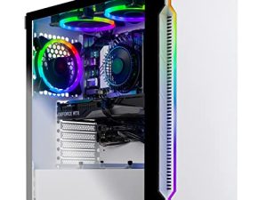 جهاز كمبيوتر سطح المكتب Skytech Archangel للألعاب - Intel Core i5 12400F 2.5 جيجاهرتز ، RTX 3060 ، 1 تيرابايت NVME SSD ، 16G DDR4 3200 ، 600 وات ذهبي PSU ، AC Wi-Fi ، Windows 11 Home 64 بت