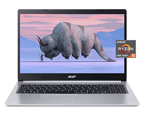Acer 2022 Aspire 5 Slim Laptop 15.6 "IPS FHD، AMD Ryzen 5 5500U 6 Core (Beat i7-1160G7، up to 4GHz)، 16GB RAM 512GB PCIe SSD، Backlit KB، Win 11 w / GM 3in1 Accessories Acer 2022 Aspire 5 Slim Laptop 15.6 "IPS FHD، AMD Ryzen 5 5500U 6 Core (Beat i7-1160G7، up to 4GHz)، 16GB RAM 512GB PCIe SSD، Backlit KB، Win 11 w / GM 3in1 Accessories