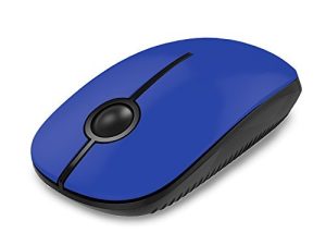 ماوس لاسلكي ، ماوس Vssoplor 2.4G نحيف للكمبيوتر المحمول مع مستقبل نانو لأجهزة الكمبيوتر المحمول والكمبيوتر الشخصي والكمبيوتر المحمول والكمبيوتر - أسود أزرق