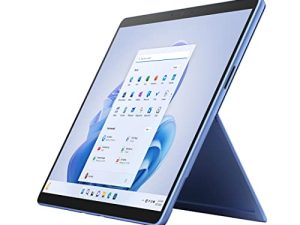 Microsoft Surface Pro 9 (2022) ، كمبيوتر لوحي ولابتوب 2 في 1 مقاس 13 بوصة ، نحيف وخفيف الوزن ، معالج Intel 12th Gen i5 السريع متعدد المهام ، ذاكرة وصول عشوائي (RAM) سعة 8 جيجابايت ، سعة تخزين 256 جيجابايت مع Windows 11 ، Sapphire