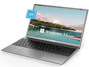 كمبيوتر محمول 2023 Windows 11 ، شاشة 15.6 بوصة 1920x1080 IPS ، Coolby 12GB DDR4 RAM / 256GB SSD كمبيوتر محمول ، معالج Intel N4120 رباعي النواة ، يدعم 2.4G / 5G Hz WiFi ، BT ، لوحة مفاتيح كاملة الحجم