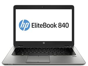 HP EliteBook 840 G2 14in Laptop ، Core i5-5300U 2.3GHz ، 16GB Ram ، 256GB SSD ، Windows 10 Pro 64bit ، Webcam (Renewed)