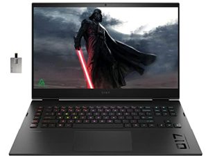 2022 HP OMEN 17.3 "QHD 165Hz كمبيوتر محمول للألعاب ، Intel 12th Core i7-12800HX ، 64GB DDR5 RAM ، 2 تيرابايت PCIe SSD ، NVIDIA GeForce RTX 3070Ti ، لوحة مفاتيح بإضاءة خلفية RGB ، Windows 11 ، Shadow Black ، بطاقة أعمال USB 32 جيجا بايت