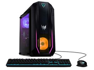 كمبيوتر ألعاب Acer Predator Orion 3000 ، معالج Intel Core i5-10400F من الجيل العاشر سداسي النواة ، GeForce GTX 1660 SUPER ، 12 جيجا بايت DDR4 ، 512 جيجا بايت NVMe M.2 SSD ، Intel WiFi 6 ، لوحة مفاتيح وماوس RGB ، PO3-620-UR13