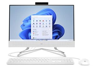 كمبيوتر مكتبي HP متعدد الإمكانات مقاس 21.5 بوصة ، معالج Intel Pentium Silver J5040 ، بطاقة رسومات Intel UHD 605 ، ذاكرة وصول عشوائي سعتها 4 جيجابايت ، سعة تخزين 128 جيجابايت ، Windows 11 Home (22-dd0120 ، 2021)