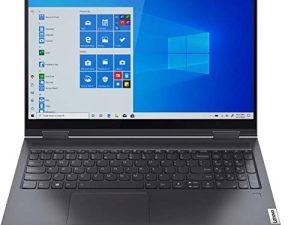 Lenovo Yoga 7i 2-in-1 15.6-inch FHD Touchscreen Premium Laptop ، Intel Quad-Core i5-1135G7 ، Intel Iris Xe Graphics ، 8GB DDR4 RAM ، 256GB SSD ، لوحة مفاتيح بإضاءة خلفية ، Windows 10 Home 64 بت ، رمادي