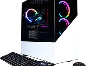 Cyber CyberPowerPC - سطح مكتب ألعاب Gamer Supreme AMD Ryzen 7 3700X 32 جيجا بايت Radeon RX 6700 XT 1 تيرابايت SSD + 2 تيرابايت HDD يفوز بـ 10 منازل مع حزمة SKYPC (موديل 2021) (32GB 1TB SSD + 2TB HDD) ، أسود