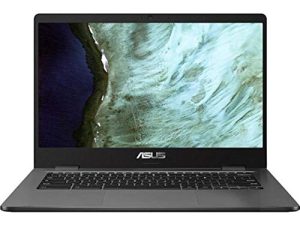 ASUS Chromebook C423NA-BCLN5 14 "4GB 32GB Intel Celeron N3350 X2 2.4GHz Chrome OS ، رمادي