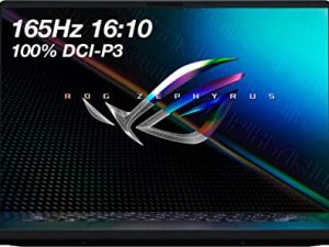 ASUS ROG Zephyrus M16 16 "WQXGA 165Hz كمبيوتر دفتري للألعاب ، Intel Core i9-11900H 2.5 جيجاهرتز ، ذاكرة وصول عشوائي 16 جيجابايت ، 1 تيرابايت SSD ، NVIDIA GeForce RTX 3060 6 جيجابايت ، Windows 10 Home ، ترقية مجانية إلى Windows 11 ، أسود