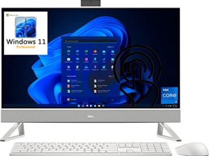 Dell 2023 Inspiron 27 7710 AIO 27 "FHD Touchscreen All-in-One كمبيوتر مكتبي للأعمال ، الجيل الثاني عشر Intel 10-Core i7-1255U ، 32 جيجابايت DDR4 RAM ، 2 تيرابايت PCIe SSD + 1 تيرابايت HDD ، GeForce MX550 2GB ، Windows 11 Pro