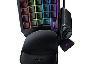 لوحة مفاتيح الألعاب Razer Tartarus v2: مفاتيح مفاتيح Mecha-Membrane - 32 مفتاحًا قابل للبرمجة - إضاءة Chroma RGB قابلة للتخصيص - وحدات ماكرو قابلة للبرمجة - أسود كلاسيكي