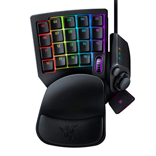 لوحة مفاتيح الألعاب Razer Tartarus v2: مفاتيح مفاتيح Mecha-Membrane - 32 مفتاحًا قابل للبرمجة - إضاءة Chroma RGB قابلة للتخصيص - وحدات ماكرو قابلة للبرمجة - أسود كلاسيكي لوحة مفاتيح الألعاب Razer Tartarus v2: مفاتيح مفاتيح Mecha-Membrane - 32 مفتاحًا قابل للبرمجة - إضاءة Chroma RGB قابلة للتخصيص - وحدات ماكرو قابلة للبرمجة - أسود كلاسيكي