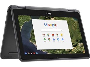 Dell Chromebook 11 3189 - شاشة تعمل باللمس مقاس 11.6 بوصة ، معالج Intel Celeron N3060 بسرعة 1.6 جيجاهرتز ، وذاكرة وصول عشوائي 4 جيجابايت ، وذاكرة وصول عشوائي (SSD) بسعة 64 جيجابايت - أسود (تم تجديده)