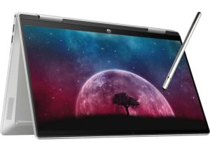 2022 HP Pavilion x360 2-in-1 14 "Touchscreen Laptop، 12th Gen Intel 10-Core i5-1235U، Intel Iris Xe Graphics، 8GB DDR4 RAM، 512GB PCIE SSD، Fingerprint، Backlit KB، Stylus Pen، Win 11 Home، Silver