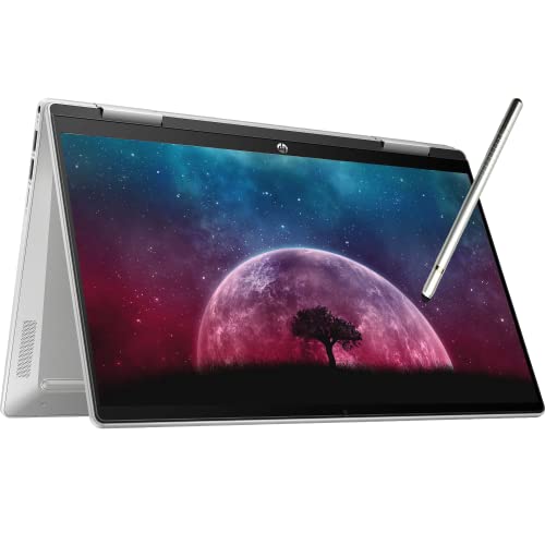 2022 HP Pavilion x360 2-in-1 14 "Touchscreen Laptop، 12th Gen Intel 10-Core i5-1235U، Intel Iris Xe Graphics، 8GB DDR4 RAM، 512GB PCIE SSD، Fingerprint، Backlit KB، Stylus Pen، Win 11 Home، Silver 2022 HP Pavilion x360 2-in-1 14 "Touchscreen Laptop، 12th Gen Intel 10-Core i5-1235U، Intel Iris Xe Graphics، 8GB DDR4 RAM، 512GB PCIE SSD، Fingerprint، Backlit KB، Stylus Pen، Win 11 Home، Silver