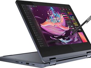 Lenovo 2022 IdeaPad Flex 3 11.6 "HD 2-in-1 Touchscreen Chromebook (8-Core MediaTek MT8183 ، 4GB RAM ، 64GB eMMC ، Stylus ، كاميرا ويب) Flip Convertible Home Education Laptop ، قلم كمبيوتر IST ، نظام تشغيل كروم