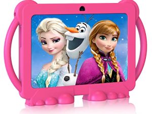 NORTH BISON Kids Tablet ، 7 بوصة Android 11.0 Tablet للأطفال ، 3GB 32GB جهاز لوحي للأطفال الصغار مع Bluetooth ، WiFi ، GMS ، التحكم الأبوي ، كاميرا مزدوجة ، جراب مقاوم للصدمات ، تعليمي ، ألعاب