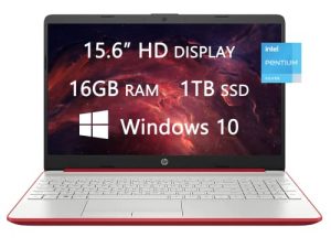 أحدث أجهزة الكمبيوتر المحمولة من HP 2022 ، كمبيوتر 15.6 بوصة عالي الدقة ، Intel Pentium Silver N5030 ، ذاكرة وصول عشوائي 16 جيجابايت ، 1 تيرابايت SSD ، 1 تيرابايت أوفيس 365 ، إيثرنت ، كاميرا ويب ، واي فاي ، بلوتوث ، شحن سريع ، Windows 10 ، كابل LIONEYE HDMI