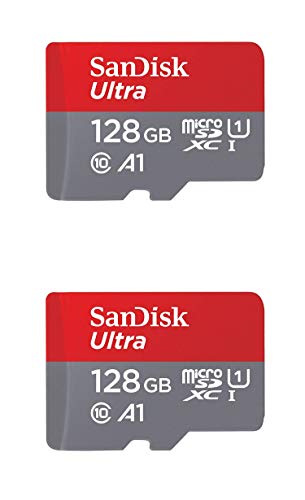 سانديسك - بطاقة ذاكرة MicroSD HC Ultra Uhs-1 بسعة 128 جيجا بايت (256 جيجا بايت) سانديسك - بطاقة ذاكرة MicroSD HC Ultra Uhs-1 بسعة 128 جيجا بايت (256 جيجا بايت)