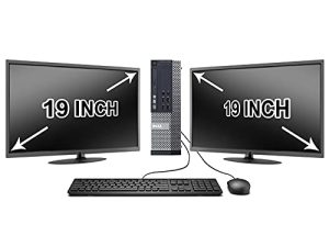 جهاز كمبيوتر Dell Optiplex 9020 SFF للكمبيوتر المكتبي ، معالج Intel Core i5 ، ذاكرة وصول عشوائي سعة 16 جيجابايت ، محرك أقراص ثابتة 2 تيرابايت ، WiFi ، Bluetooth 4.0 ، DVD-RW ، شاشات LCD مزدوجة مقاس 19 بوصة Windows 10 Pro (تم تجديده)