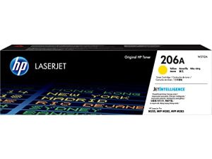 خرطوشة حبر أصلية باللون الأصفر HP 206A | تعمل مع طابعات HP Color LaserJet Pro M255 و HP Color LaserJet Pro MFP M282 و M283 Series | W2112A