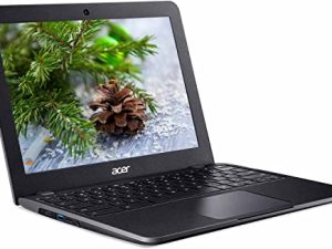 كمبيوتر محمول Acer Flagship Chromebook 12 بوصة عالي الدقة + شاشة للطلاب ، Intel Celeron N4020 حتى 2.8 جيجا هرتز ، 4 جيجا بايت LPDDR4 ، 32 جيجا بايت eMMC ، كاميرا ويب ، WiFi 5 ، اجتماع زووم ، Chrome OS مع الملحقات
