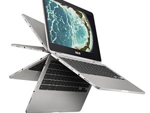 ASUS Chromebook Flip C302 مع Intel Core m3 ، وشاشة تعمل باللمس مقاس 12.5 بوصة ، وتخزين 64 جيجابايت ، وذاكرة وصول عشوائي سعتها 4 جيجابايت (تم تجديدها)