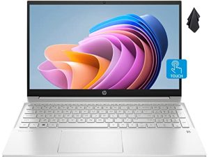 2022 HP Pavilion 15.6 "FHD Touchscreen Laptop، AMD Ryzen 7-5825U Up to 4.5GHz Processor (Beat i7-1180G7)، 32GB RAM، 1TB PCIe NVMe SSD، Backlit Keyboard، USB-A & C، Fast Charge، Windows 11، Silver
