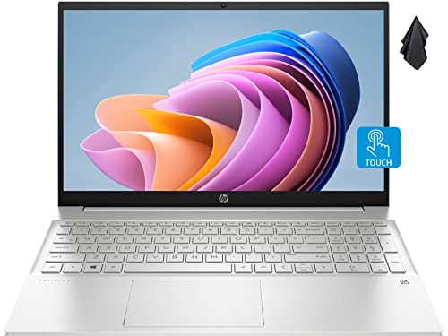 2022 HP Pavilion 15.6 "FHD Touchscreen Laptop، AMD Ryzen 7-5825U Up to 4.5GHz Processor (Beat i7-1180G7)، 32GB RAM، 1TB PCIe NVMe SSD، Backlit Keyboard، USB-A & C، Fast Charge، Windows 11، Silver 2022 HP Pavilion 15.6 "FHD Touchscreen Laptop، AMD Ryzen 7-5825U Up to 4.5GHz Processor (Beat i7-1180G7)، 32GB RAM، 1TB PCIe NVMe SSD، Backlit Keyboard، USB-A & C، Fast Charge، Windows 11، Silver