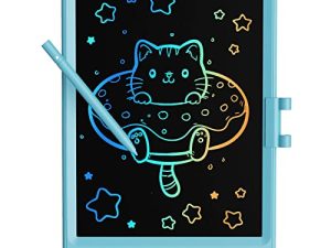 لوح رسم لوحي للكتابة بشاشة LCD من TEKFUN بشاشة LCD ، لوحة كتابة لوحي الرسم الملون 8.5 بوصات ، ألعاب هدايا للأولاد والبنات بعمر 3 4 5 6 7 سنوات ، ألعاب رسم مدرسية منزلية ، لوحة رسم للأطفال الصغار (أزرق)