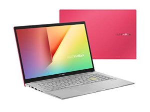 ASUS VivoBook S15 S533 كمبيوتر محمول رفيع وخفيف الوزن ، شاشة 15.6 بوصة بدقة FHD ، معالج Intel Core i5-1135G7 ، ذاكرة وصول عشوائي DDR4 سعة 8 جيجابايت ، محرك أقراص صلبة PCIe SSD بسعة 512 جيجابايت ، Wi-Fi 6 ، Windows 10 Home ، أحمر ثابت ، S533EA-DH51-RD