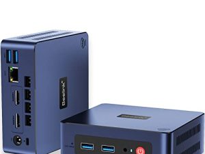 كمبيوتر صغير Beelink MiniS مع معالج الجيل الحادي عشر N5095 ، 8 جيجا بايت DDR4 256 جيجا بايت SSD أجهزة كمبيوتر سطح المكتب الصغيرة ، كمبيوتر مايكرو ، دعم ثنائي HDMI2.0 4K@60Hz / 2.4G / 5G Dual WiFi 5 / BT4.0 / Gigabit Ethernet للمنزل / المكتب / HTPC