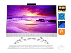 HP All-in-One 23.8 بوصة FHD تعمل باللمس للأعمال المكتبية ، Intel Pentium Silver J5040 ، Windows 11 pro ، 12 غيغابايت من ذاكرة الوصول العشوائي ، 512 غيغابايت SSD ، Intel UHD Graphics 605 ، PCS
