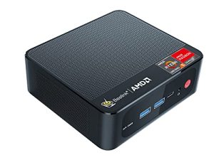 Beelink SER5 Mini PC W11 Pro 6 Cores AMD Ryzen 5 5560U أجهزة كمبيوتر صغيرة ، 16 جيجا بايت DDR4 RAM 500 جيجا بايت NVMe SSD ، WiFi 6 / BT-5.2 ، شاشة عرض HDMI 4K @ 60Hz ، AMD Radeon Graphics مكتب كمبيوتر سطح المكتب