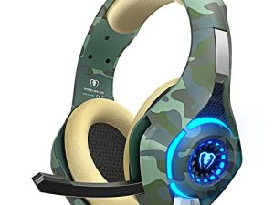 سماعة الألعاب لجهاز PS4 PS5 Xbox One ، سماعة رأس PS4 مع ميكروفون ستيريو للصوت المحيطي وإلغاء الضوضاء