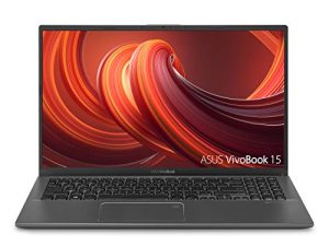 كمبيوتر محمول ASUS VivoBook 15 رفيع وخفيف الوزن ، شاشة 15.6 بوصة FHD ، وحدة معالجة مركزية Intel i3-1005G1 ، ذاكرة وصول عشوائي 8 جيجا بايت ، 128 جيجا بايت SSD ، لوحة مفاتيح بإضاءة خلفية ، بصمة ، Windows 10 Home in S Mode ، رمادي أردوازي ، F512JA-AS34