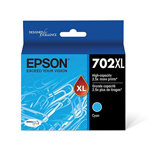 EPSON T702 DURABrite خرطوشة سماوية فائقة الحبر عالية السعة (T702XL220-S) لمجموعة مختارة من طابعات Epson WorkForce Pro EPSON T702 DURABrite خرطوشة سماوية فائقة الحبر عالية السعة (T702XL220-S) لمجموعة مختارة من طابعات Epson WorkForce Pro