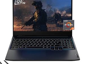 2022 Lenovo IdeaPad Gaming 3 كمبيوتر محمول للألعاب ، 15.6 "FHD 120Hz ، AMD 6-Core Ryzen 5 5600H (Beat i9-10980HK) ، GeForce RTX 3050Ti ، 16 جيجا بايت رام ، 512 جيجا بايت SSD + 1 تيرا بايت HDD ، WiFi 6 ، إضاءة خلفية ، كابل SPS HDMI 2.1 ، فوز 11